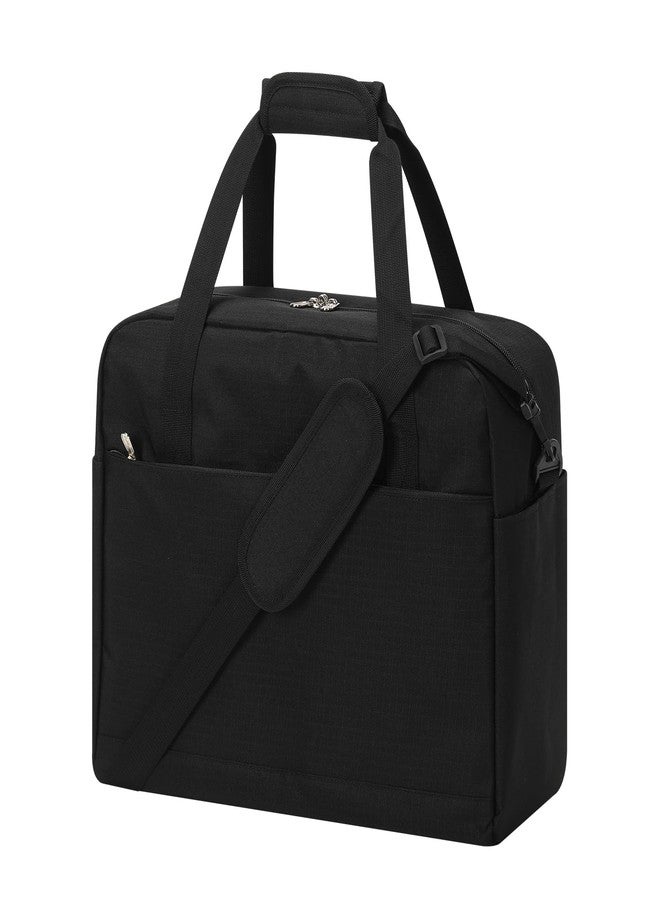iFARADAY Carry on Duffle Bag for Travel - 16x7x12.5 Airline Approved Personal Item Travel Bag with Shoulder Strap for Men and Women (Black) - Image 1
